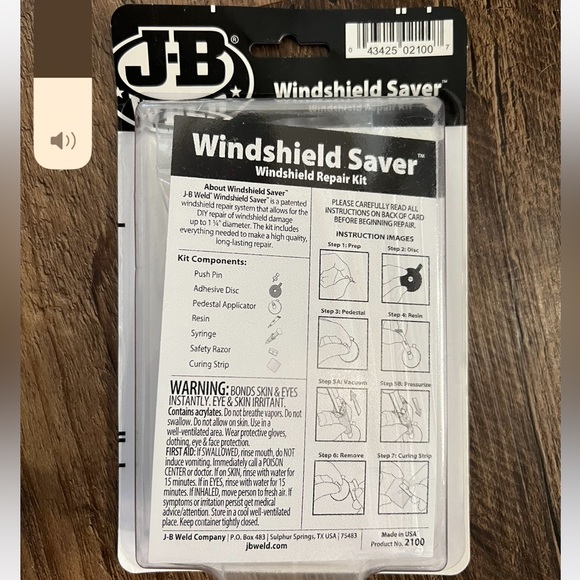 *Free w/purchase JB Weld Windshield Saver - Picture 2 of 2
